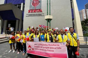 Leia mais sobre o artigo Hemopa e Santa Casa recebem doações de sangue de membros da Igreja de Deus Mundial